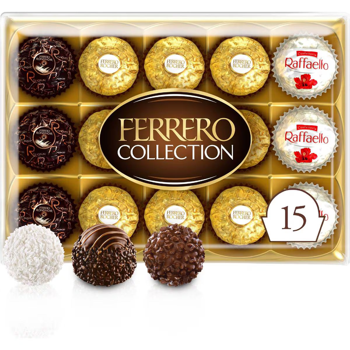 Rocher Raffaello Rondnoir Chocolate Gift Box | 15 Pack | Ferrero | YG-112717-MC-151455