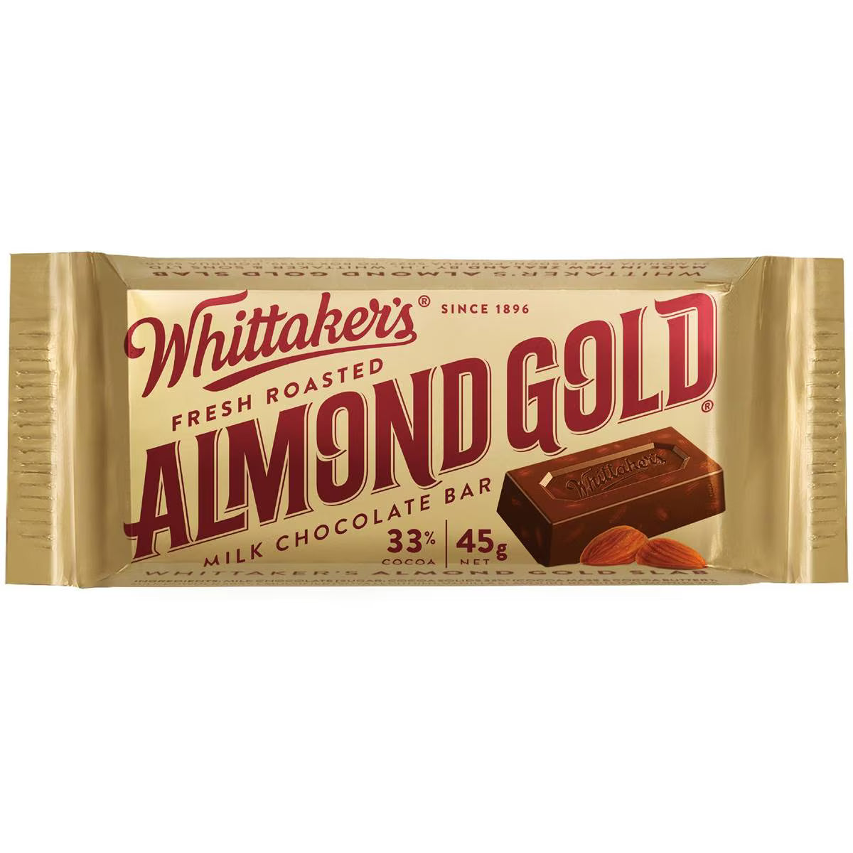 Almond Gold Slab | 45g | Whittaker's | YG-112715-MC-977691