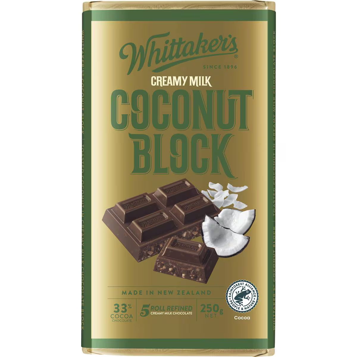 Block Coconut 33 Cocoa | 250g | Whittaker's | YG-112650-MC-977510