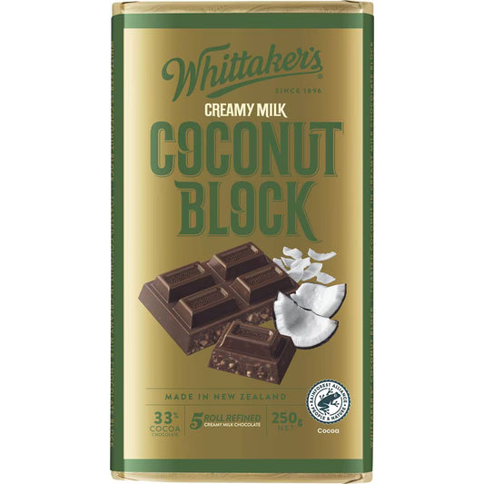 Block Coconut 33 Cocoa | 250g | Whittaker's | YG-112650-MC-977510