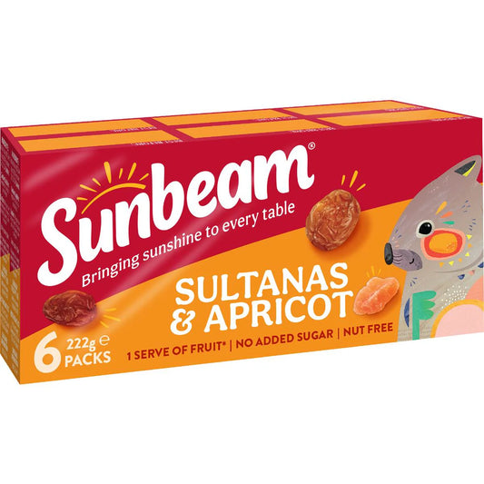 Sultanas & Apricot | 222g 6 Pack | Sunbeam | YG-008074-WW-159544