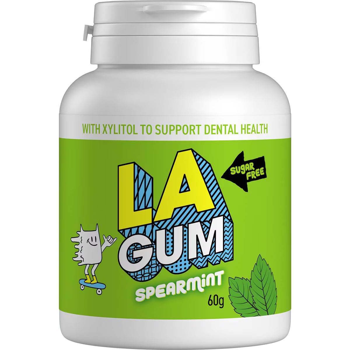 Spearmint Sugar Free Chewing Gum Bottle | 60g | La | YG-111623-MC-976856