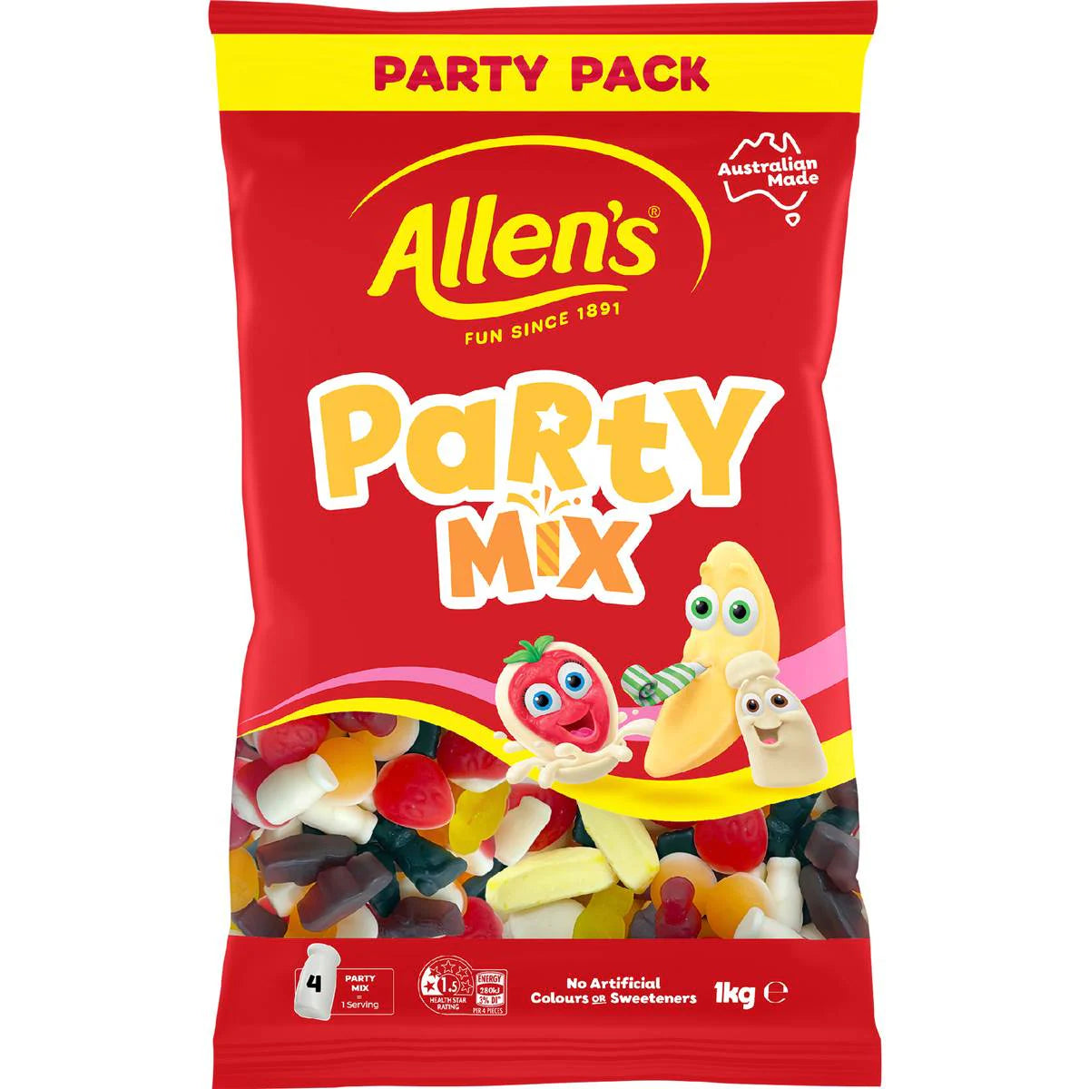 Party Mix Lollies Bulk Bag | 1kg | Allen's | YG-111622-MC-976850