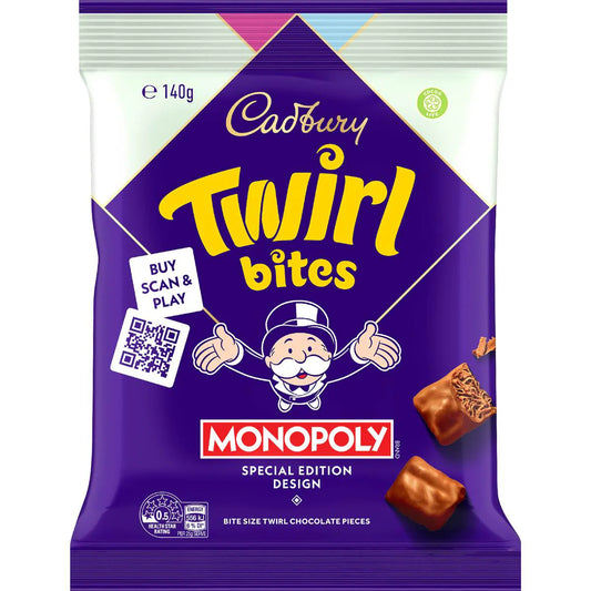 Twirl Milk Chocolate Bites Snack & Share Bag | 140g | Cadbury | YG-111794-MC-151582