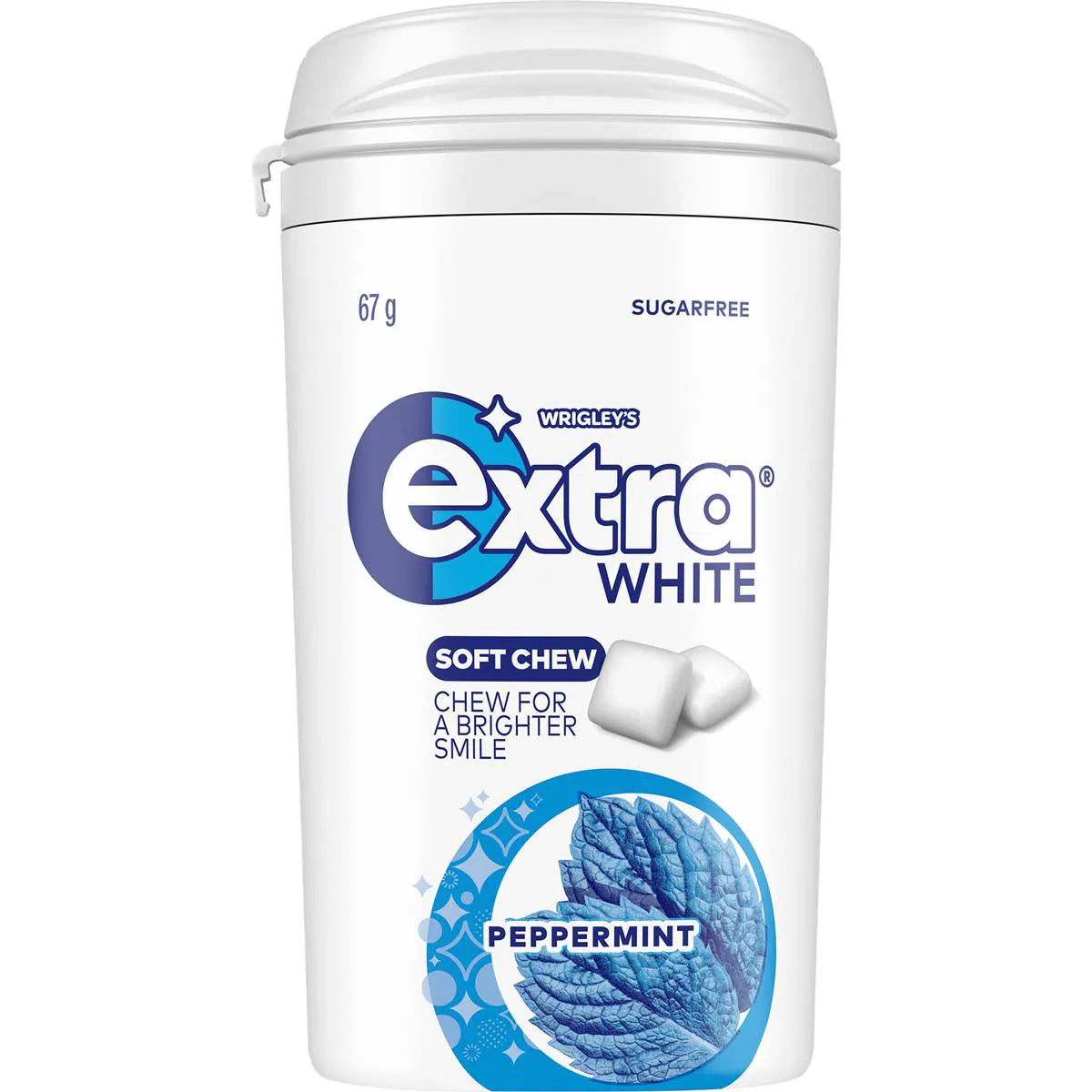 White Soft Chew Peppermint Sugar Free Chewing Gum | 67g | Extra | YG-111631-MC-976891