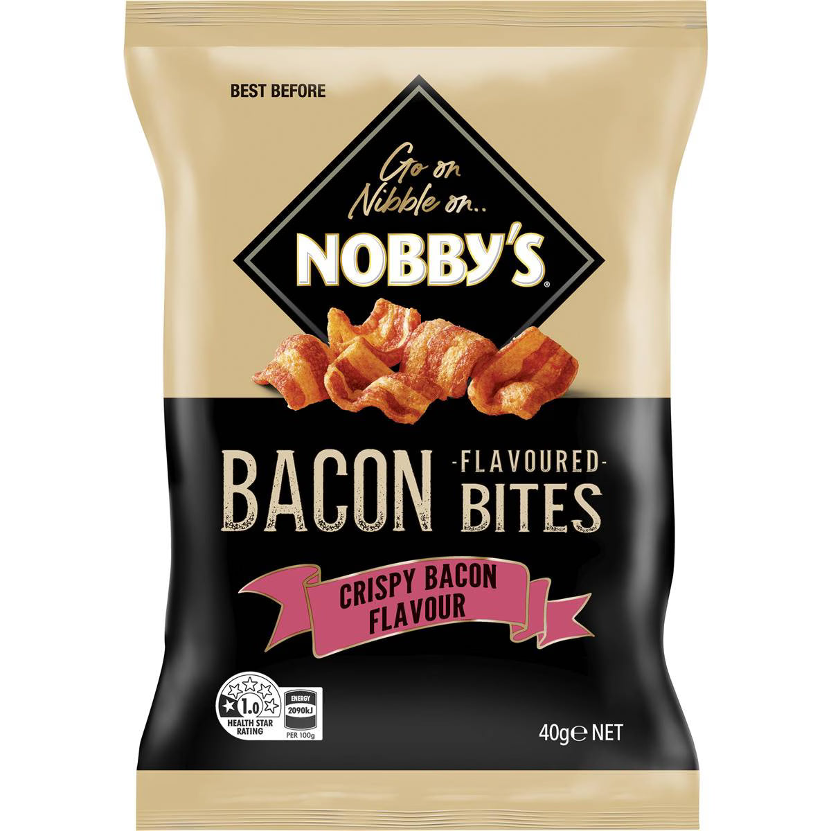 Crispy Bacon Bite Snacks | 40g | Nobby's | YG-112516-MC-976667