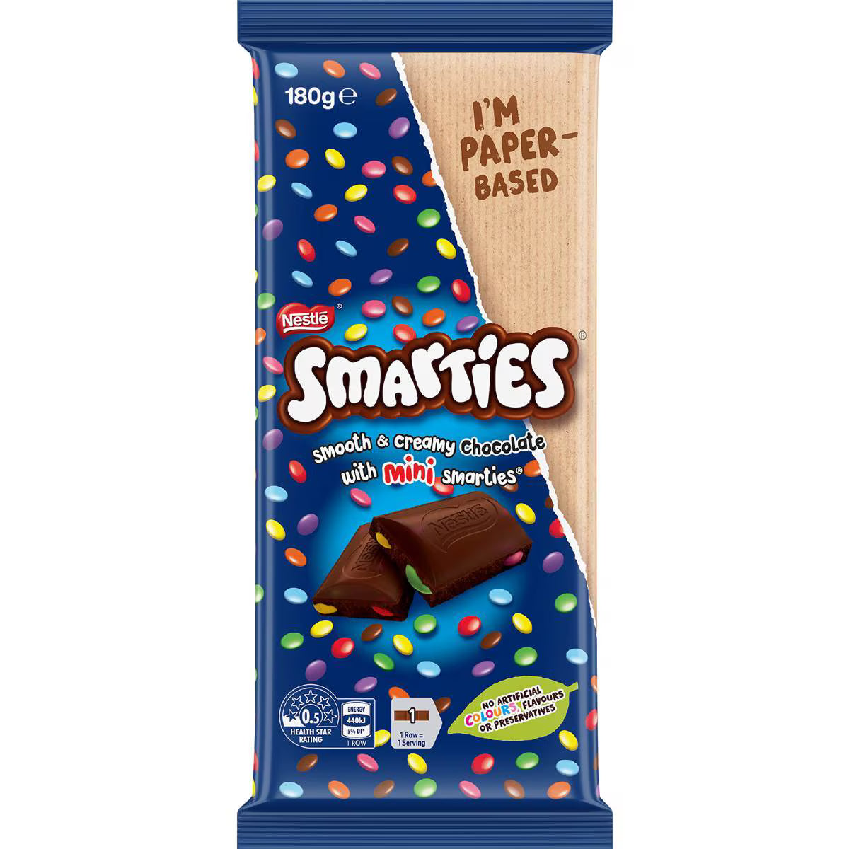 Milk Chocolate Block | 180g | Smarties | YG-007622-WW-159807