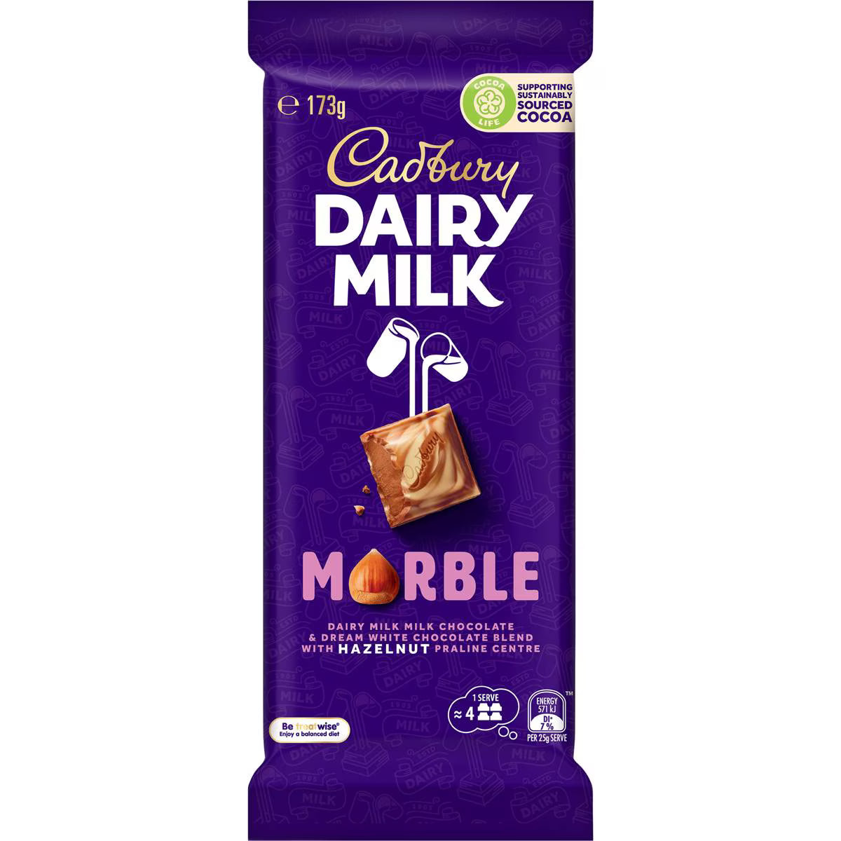Dairy Milk Marble Chocolate Block | 173g | Cadbury | YG-111770-MC-977516