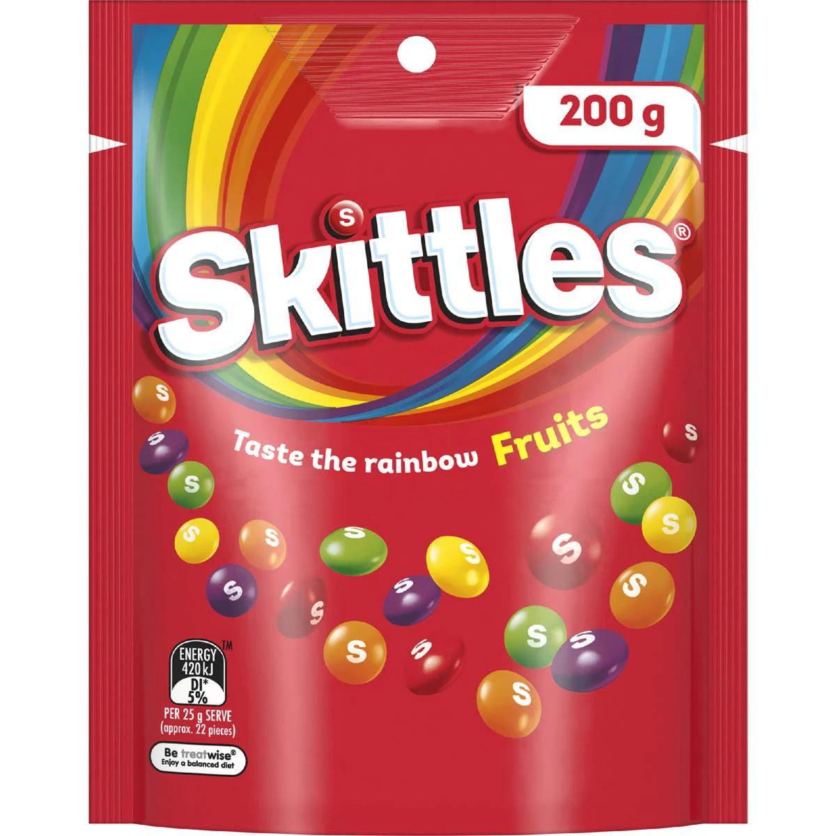 Fruits Chewy Lollies Party Share Bag | 200g | Skittles | YG-112592-MC-977043