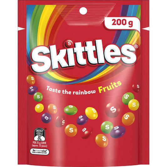 Fruits Chewy Lollies Party Share Bag | 200g | Skittles | YG-112592-MC-977043