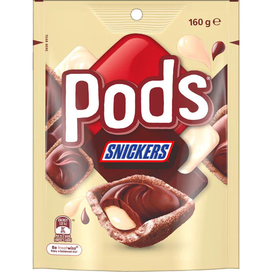 Snickers Chocolate Snack & Share Party Bag | 160g | Pods | YG-111767-MC-151660
