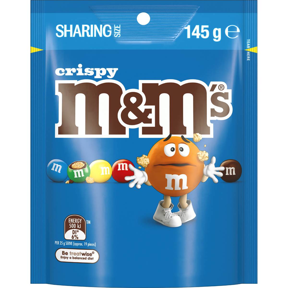 Crispy Milk Chocolate Snack & Share Bag | 145g | M&M's | YG-111764-MC-977483