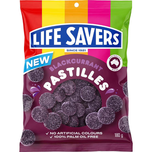 Blackcurrant Pastilles | 180g | Life Savers | YG-111681-MC-977089