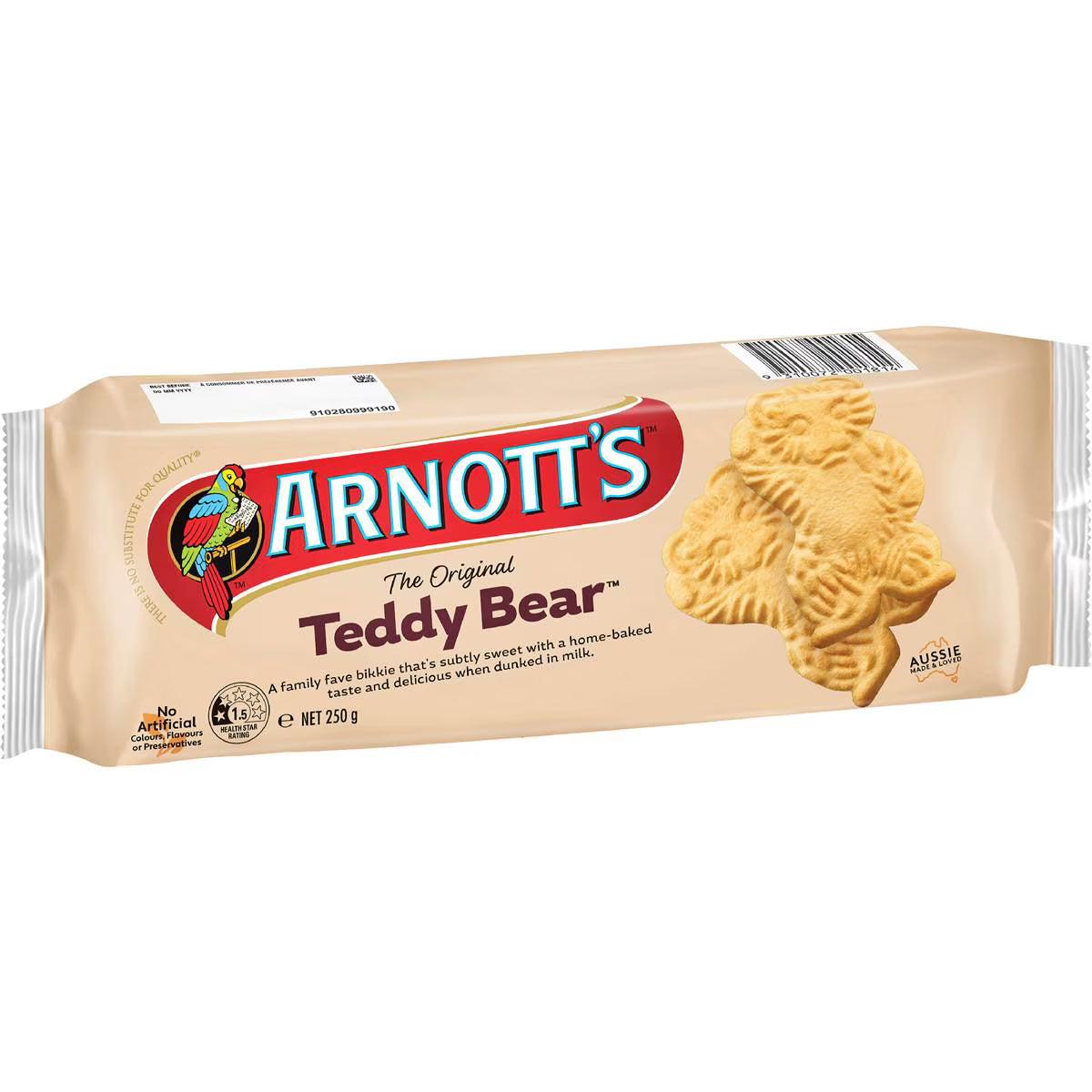 Teddy Bear Plain Biscuits | 250g | Arnott's | YG-111735-MC-977424