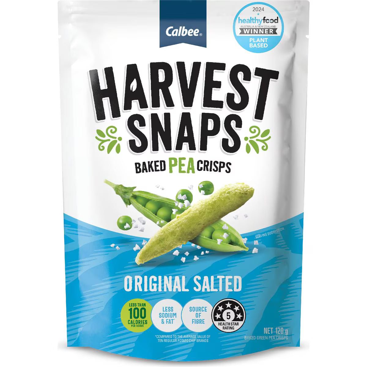 Baked Pea Crisps Original Salted | 120g | Harvest Snaps | YG-112517-MC-976669