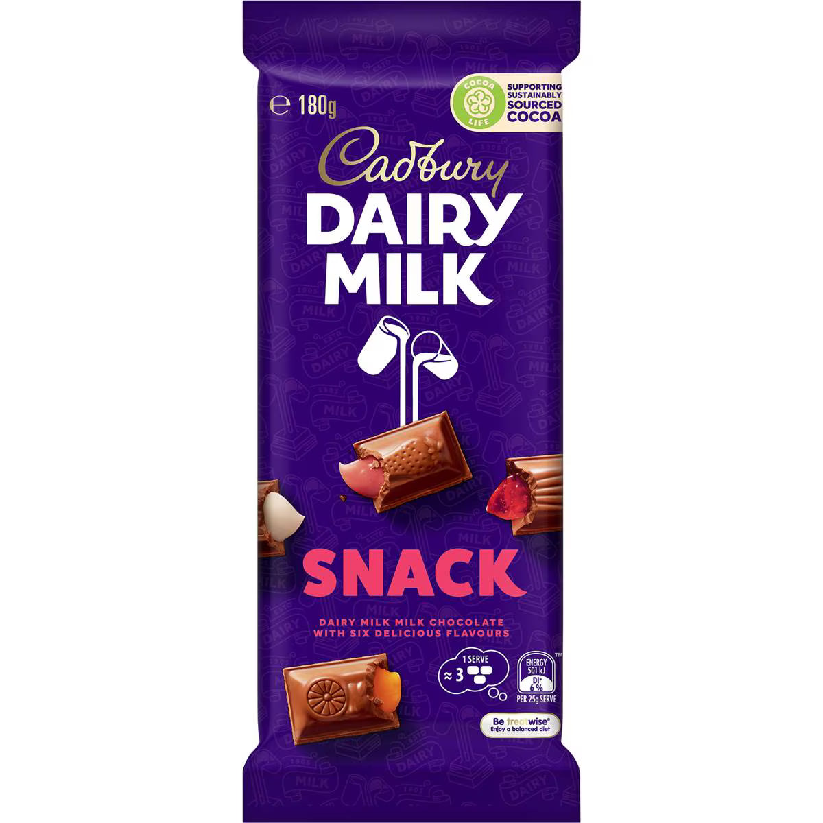 Dairy Milk Snack Chocolate Block | 180g | Cadbury | YG-111780-MC-977533