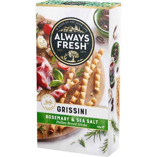 Grissini Rosemary & Sea Salt | 125g | Always Fresh | YG-111722-MC-977378