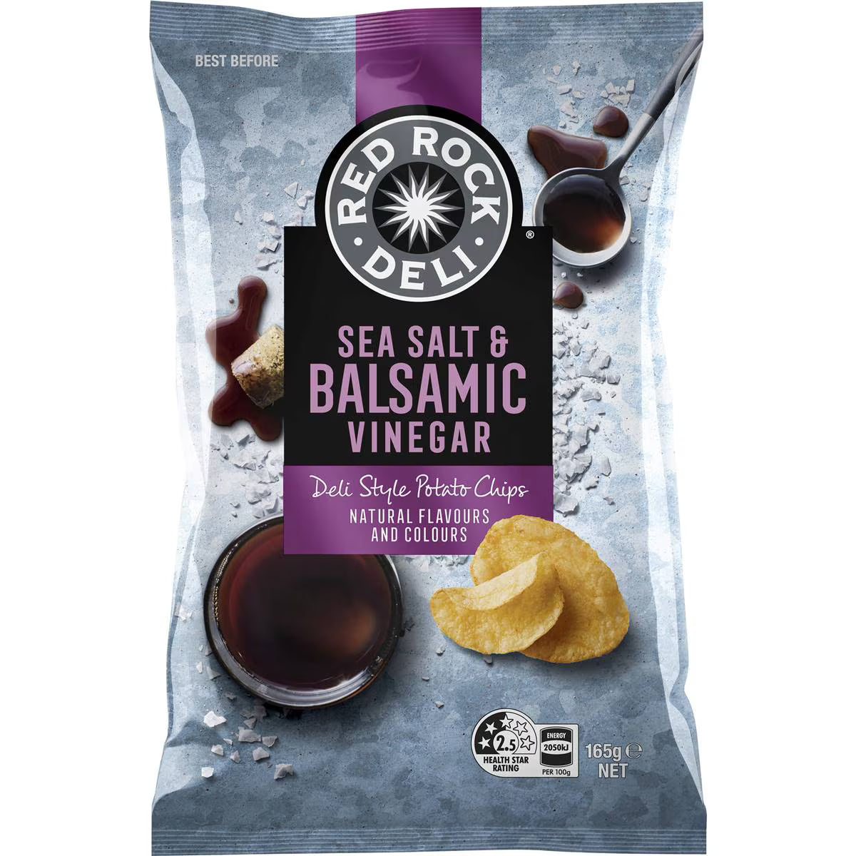 Potato Chips Sea Salt & Balsamic Vinegar | 165g | Red Rock Deli | YG-111608-MC-976806