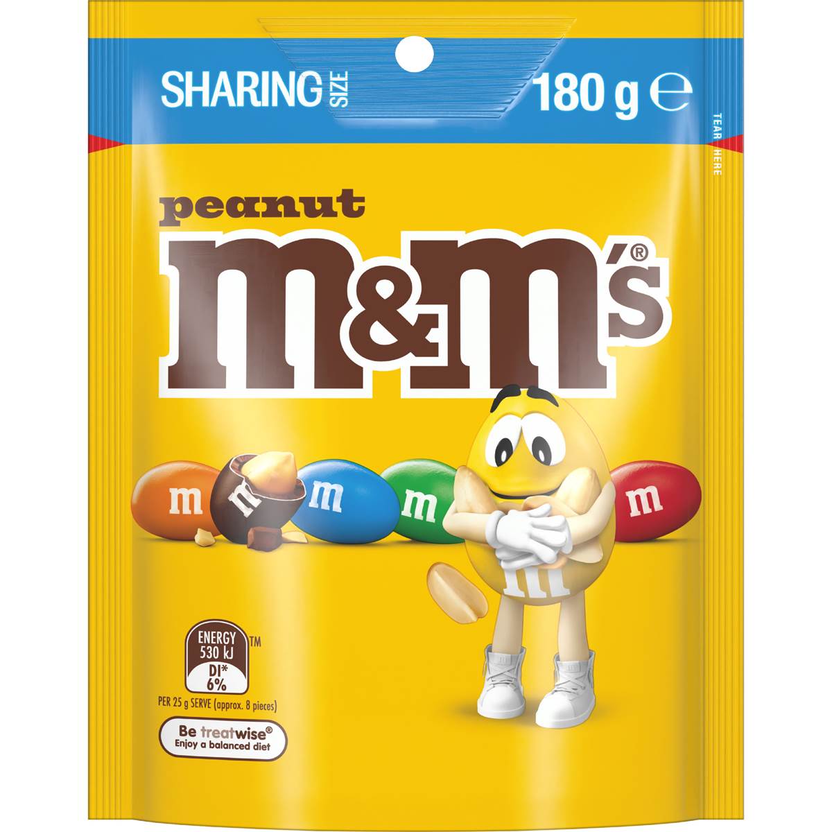 Peanut Milk Chocolate Snack & Share Bag | 180g | M&M's | YG-111763-MC-977481