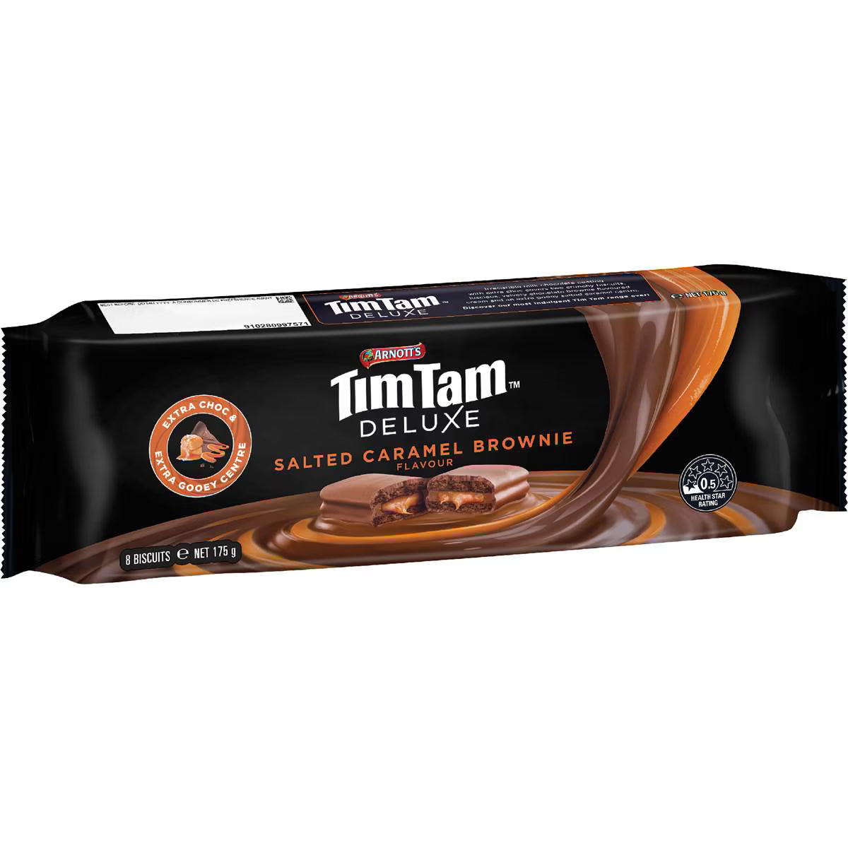 Tim Tam Deluxe Salted Caramel Brownie Chocolate Biscuits | 175g | Arnott's | YG-112640-MC-977466