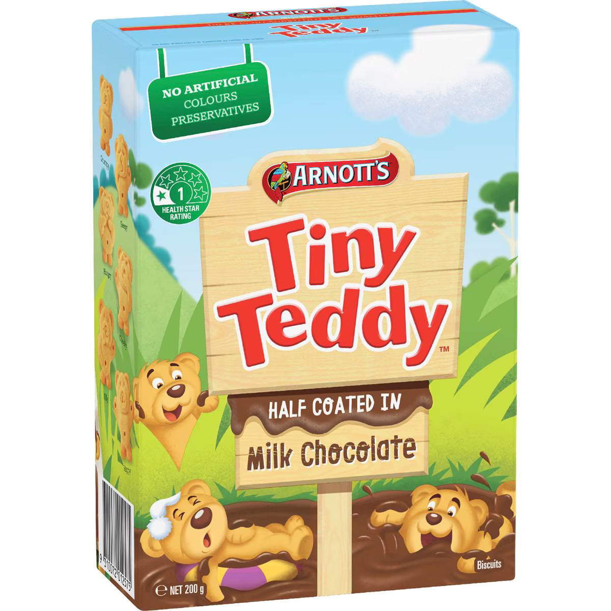 Tiny Teddy Chocolate Half Coat Biscuits | 200g | Arnott's | YG-111749-MC-977455