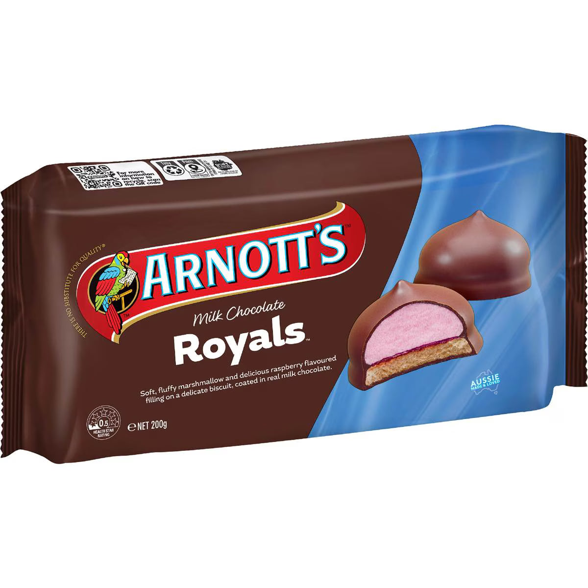 Royals Milk Chocolate Biscuits | 200g | Arnott's | YG-112642-MC-977471