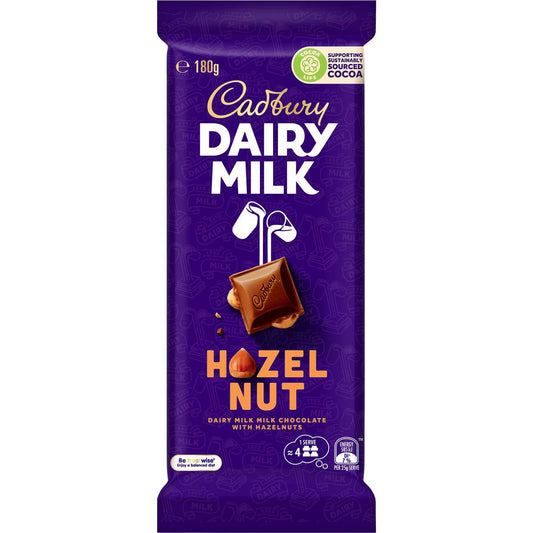 Dairy Milk Hazelnut Chocolate Block | 180g | Cadbury | YG-112657-MC-977528