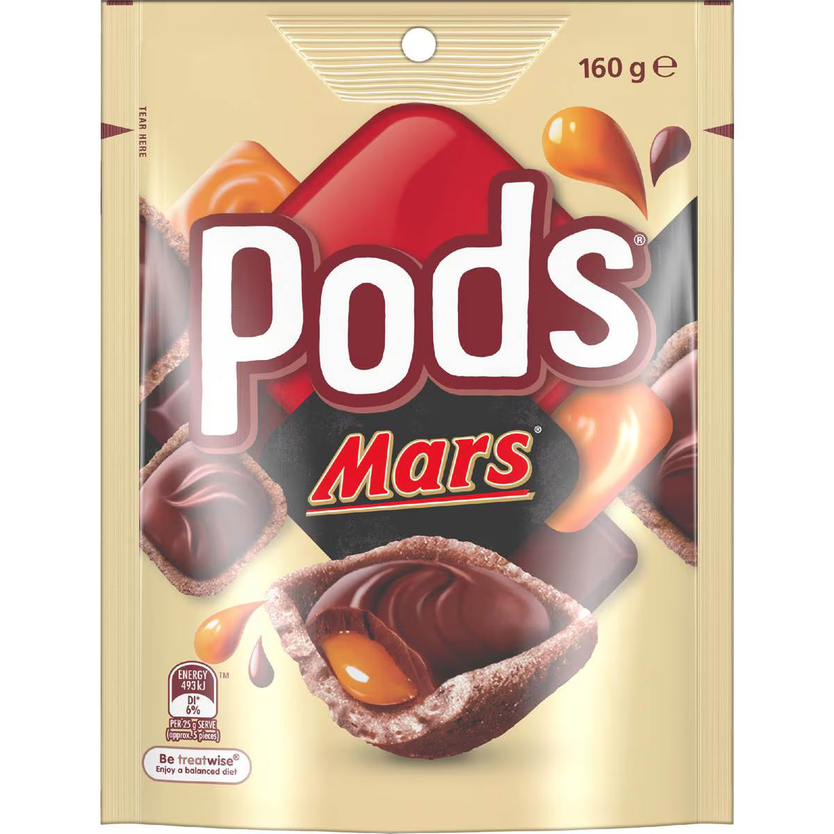 Mars Chocolate Snack & Share Party Bag | 160g | Pods | YG-112648-MC-977486