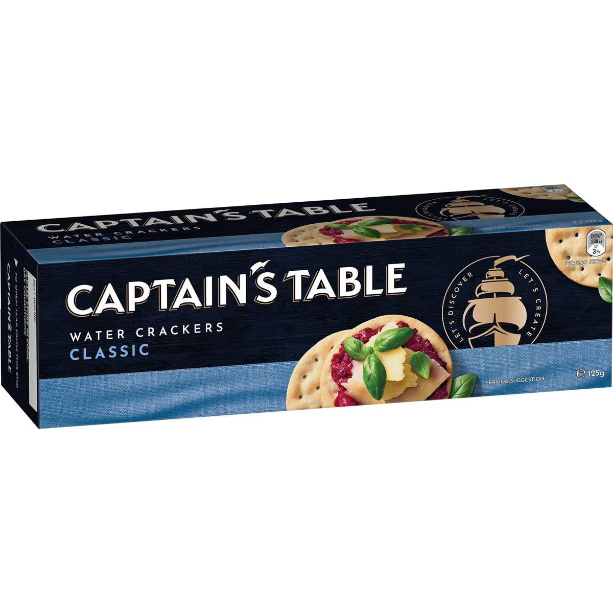 Classic Water Crackers | 125g | Captain's Table | YG-007798-MC-977389