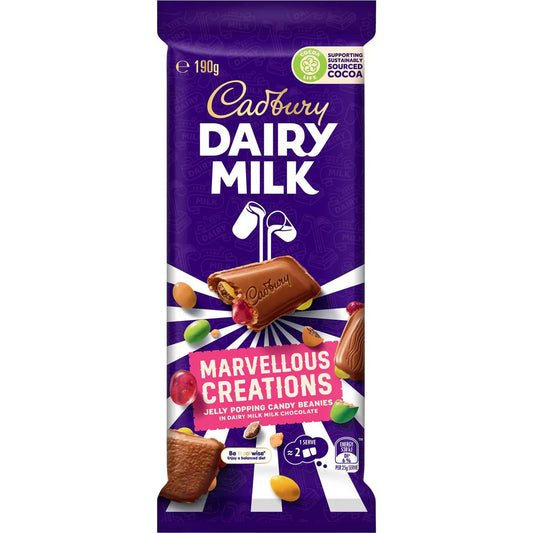 Dairy Milk Marvellous Creation Jelly Popping Chocolate Block | 190g | Cadbury | YG-112654-MC-977520