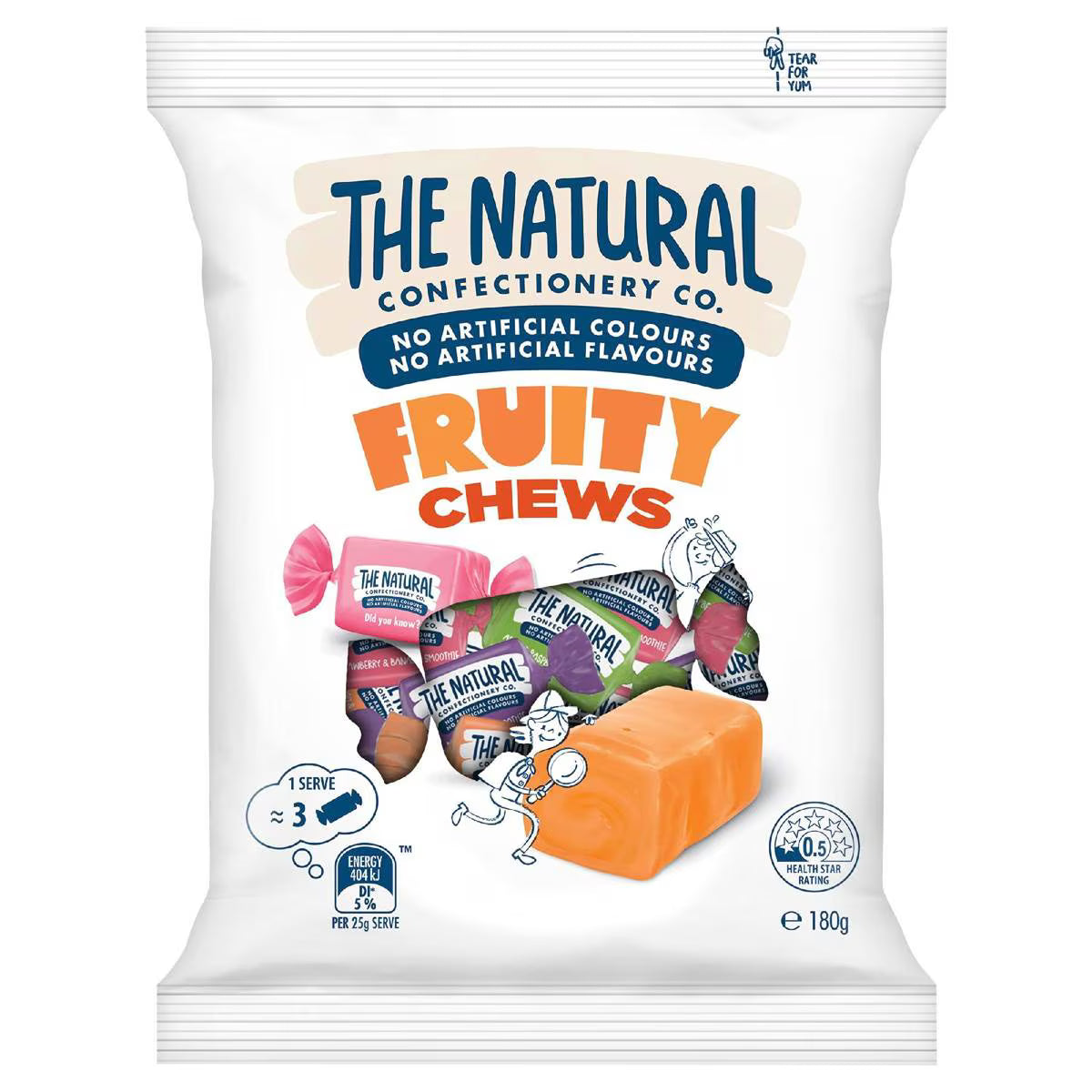 Fruity Chews Lollies | 180g | The Natural Confectionery Co. | YG-112594-MC-977064