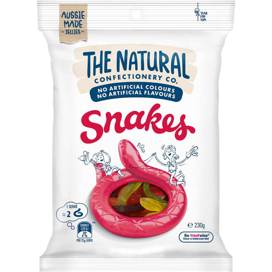 Snakes Lollies | 230g | The Natural Confectionery Co. | YG-112588-MC-977029
