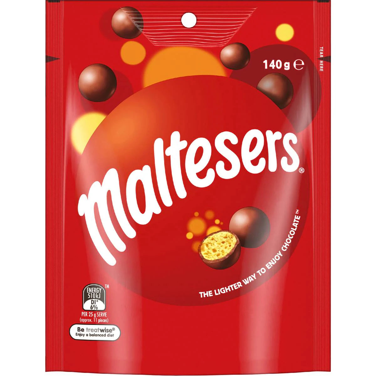 Milk Chocolate Snack & Share Bag | 140g | Maltesers | YG-111766-MC-977489