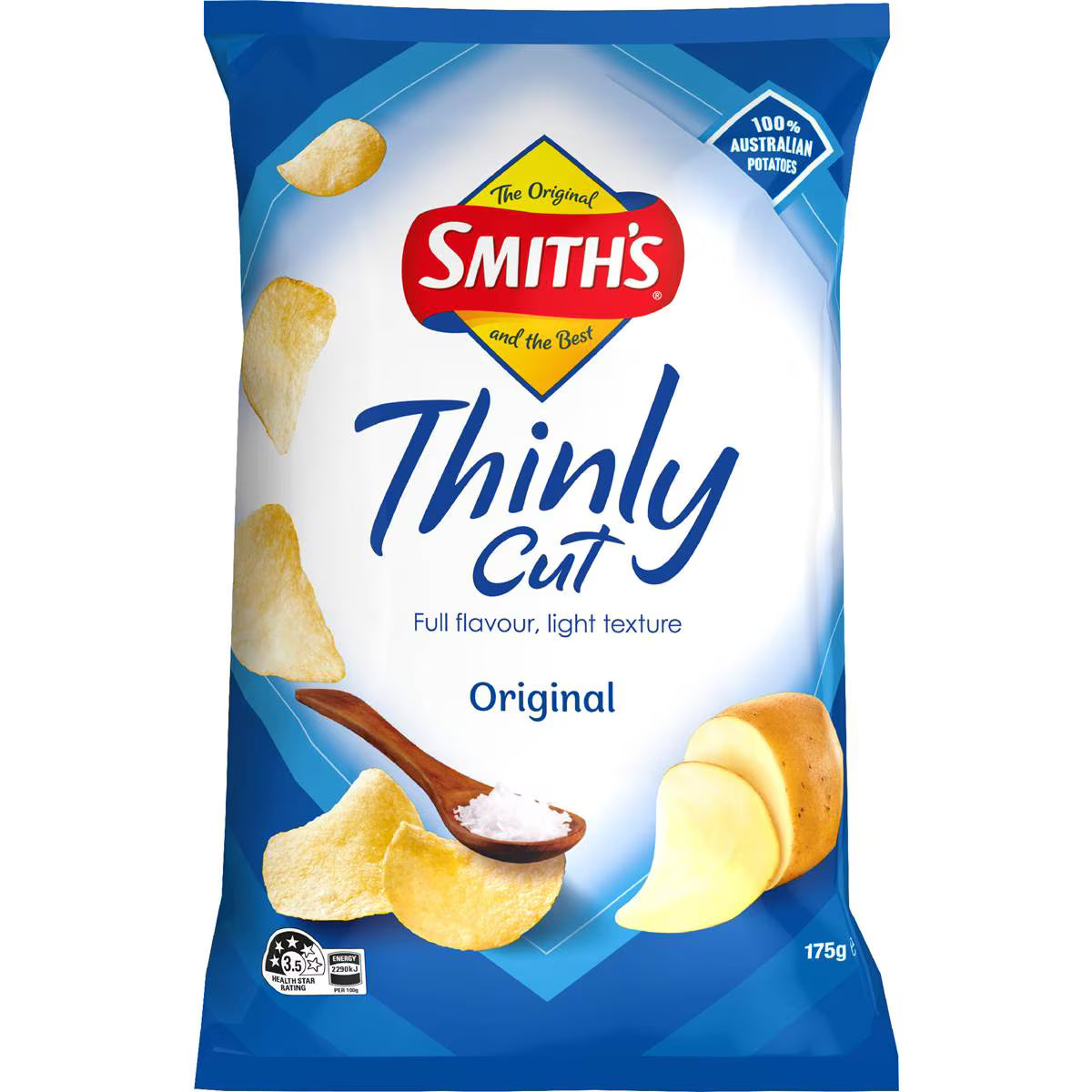 Thinly Cut Potato Chips Share Pack Original | 175g | Smith's | YG-112529-MC-976780