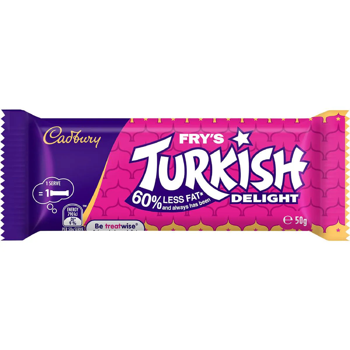 Fry's Turkish Delight Milk Chocolate Bar | 50g | Cadbury | YG-112692-MC-977634