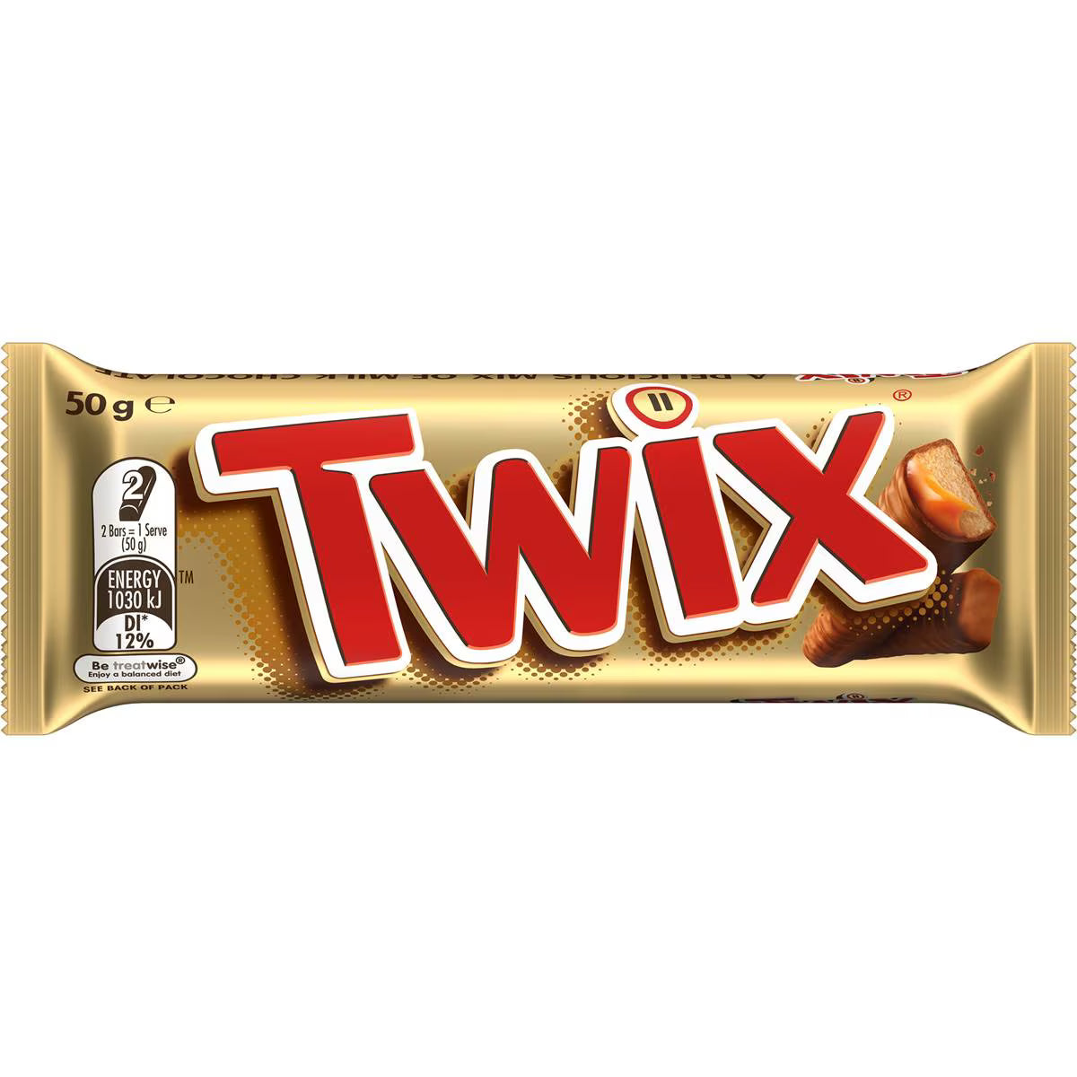 Milk Chocolate Bar With Caramel Biscuit | 50g | Twix | YG-111807-MC-977605