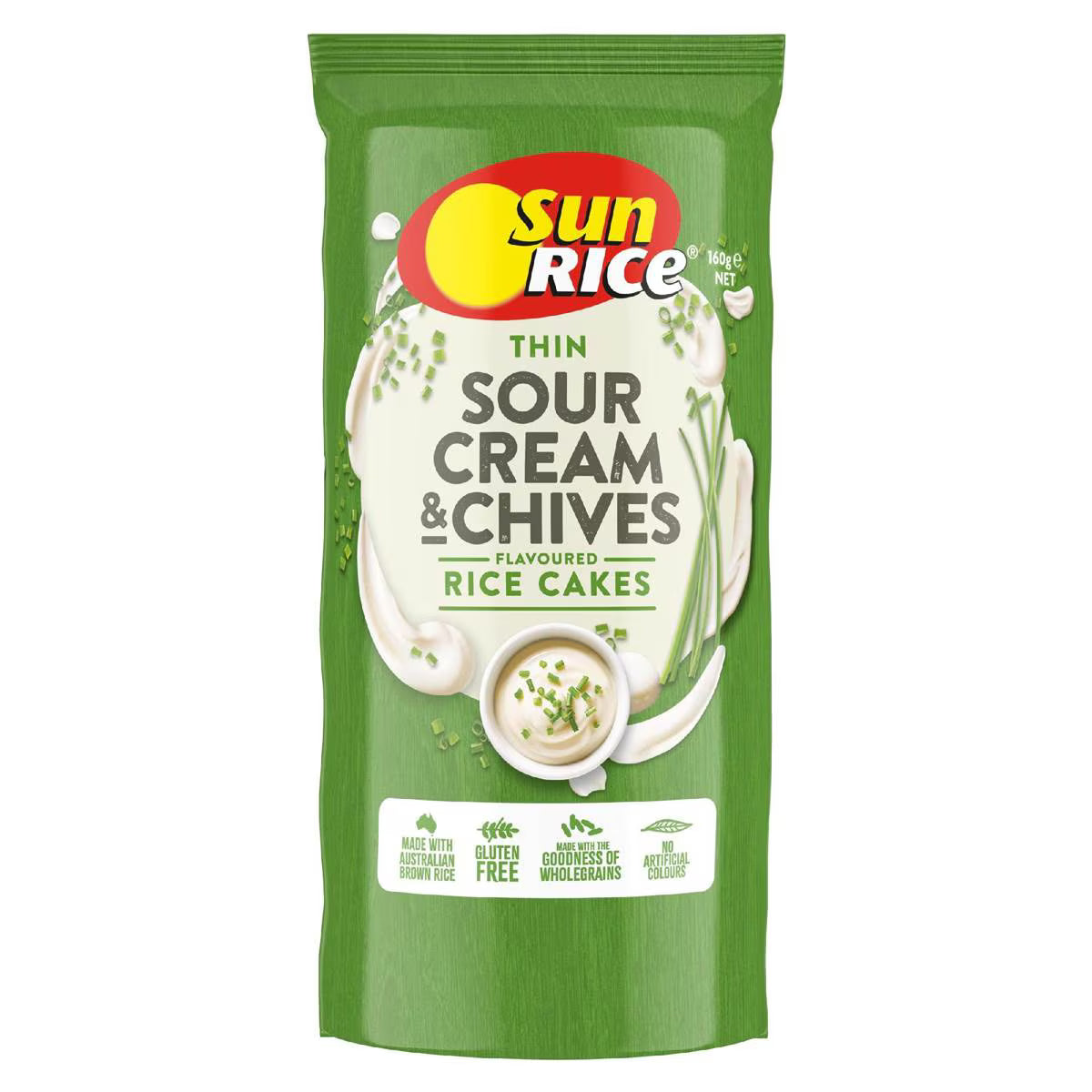 Thin Rice Cakes Sour Cream & Chives | 160g | Sunrice | YG-112618-MC-977358