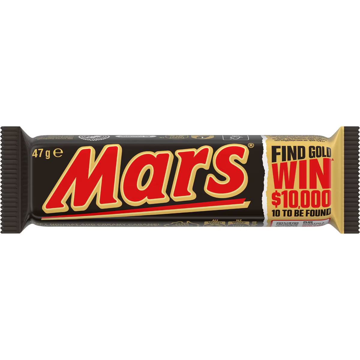 Chocolate Bar With Nougat & Caramel | 47g | Mars | YG-112678-MC-977590