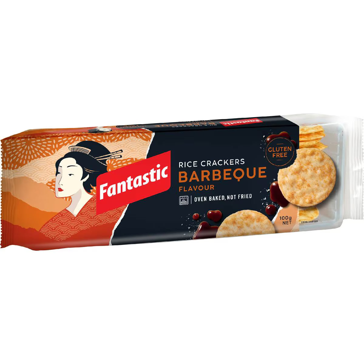 Rice Crackers BBQ | 100g | Fantastic | YG-112619-MC-977372