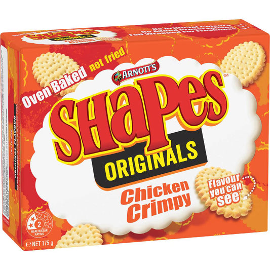 Shapes Chicken Crimpy Cracker Biscuits | 175g | Arnott's | YG-007223-MC-977404