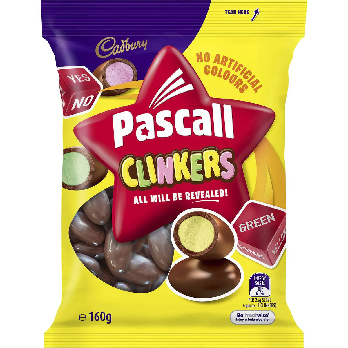 Pascall Clinker Milk Chocolate Lollies Snack & Share Bag | 160g | Cadbury | YG-112671-MC-977570