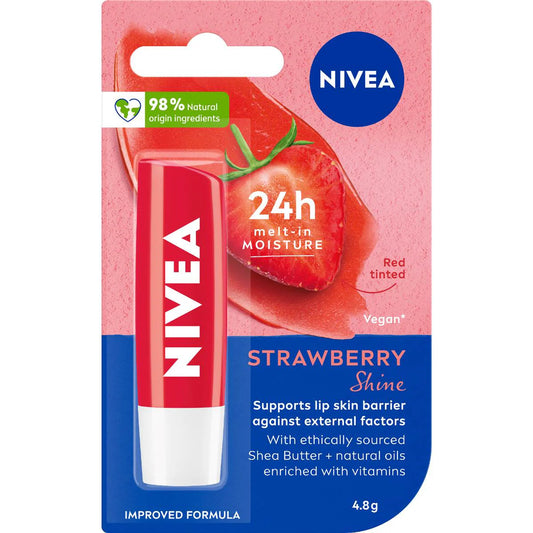 Fruity Shine Strawberry Lip Balm | 48g | Nivea | YG-008432-MC-977947