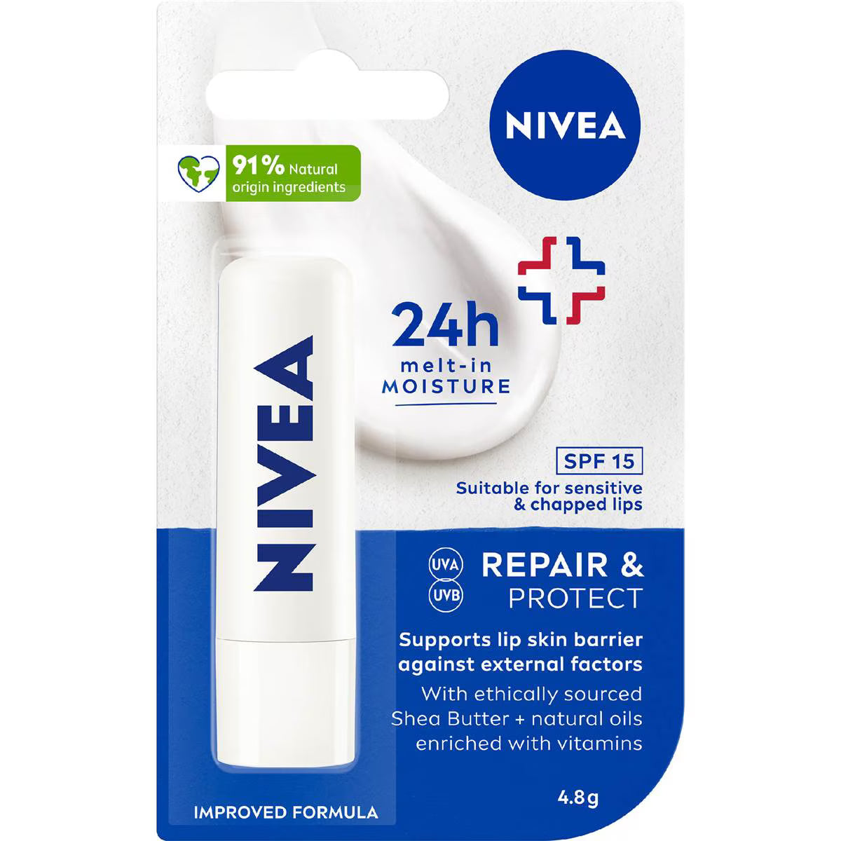 Repair & Protect Lip Balm SPF 15 | 4.8g | Nivea | YG-008574-MC-977950