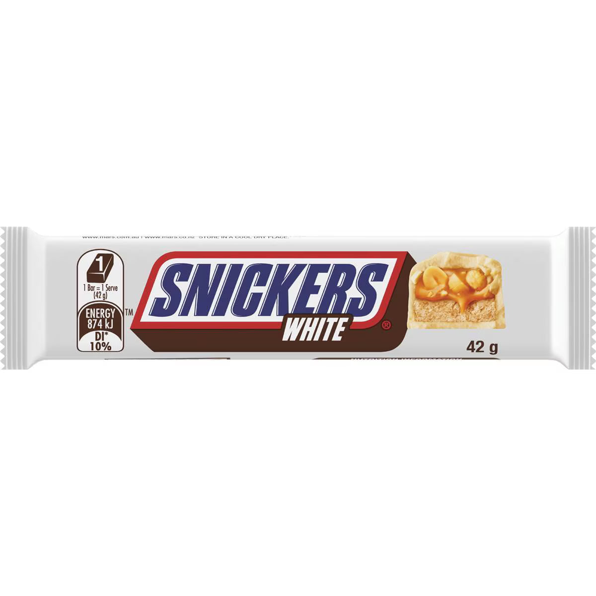 White Chocolate Bar Caramel Peanuts | 42g | Snickers | YG-112680-MC-977593