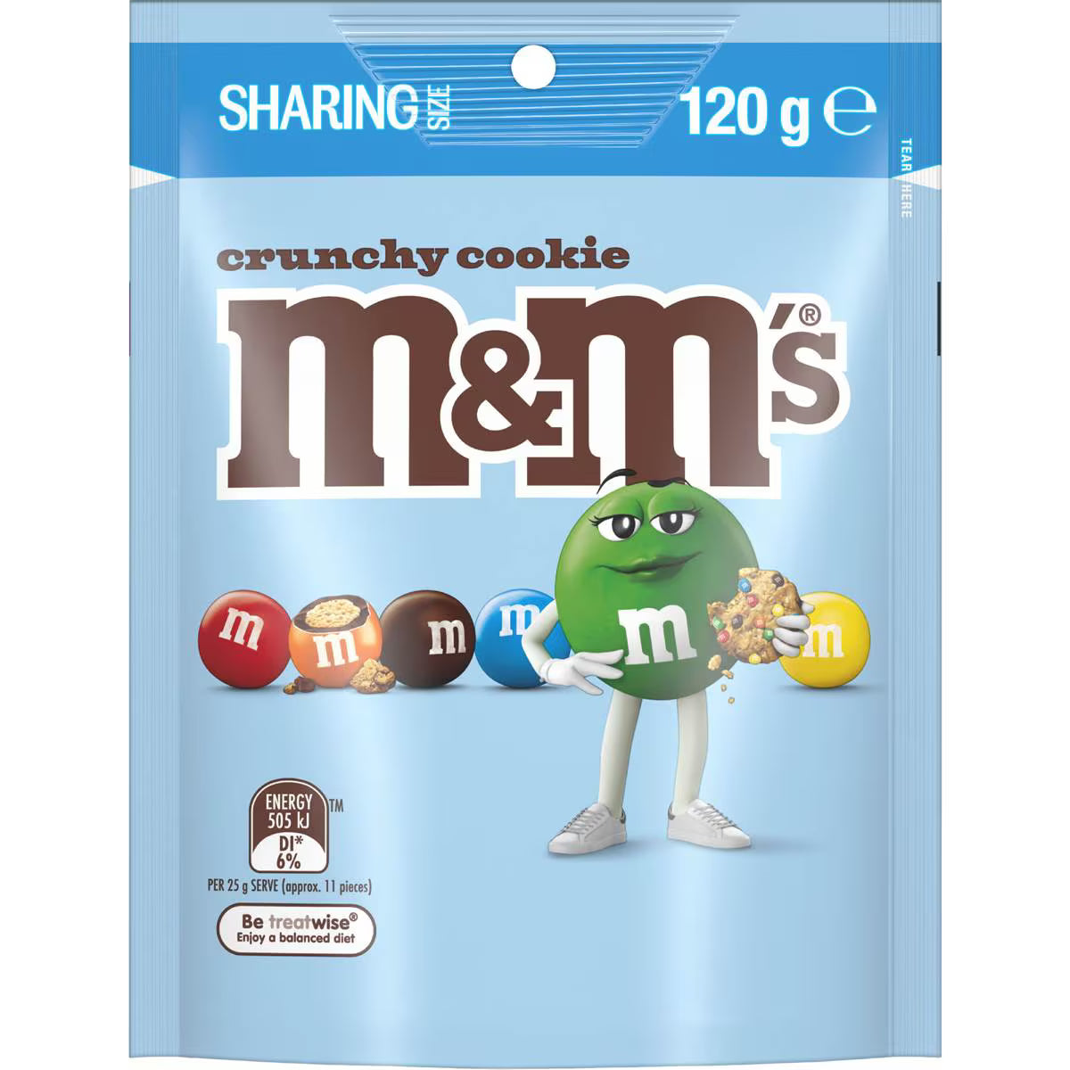 Crunchy Cookie Chocolate Snack & Share Bag | 120g | M&M's | YG-112647-MC-977484