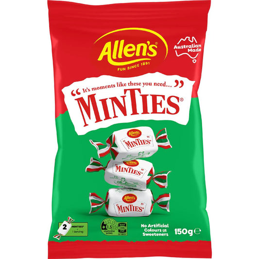Minties Mint Chewy Lollies Bag | 150g | Allen's | YG-112568-MC-976945