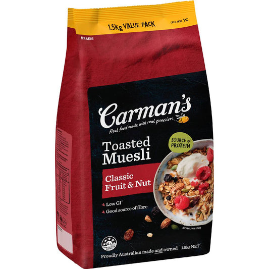 Toasted Muesli Classic Fruit & Nut | 1.5kg | Carman's | YG-009738-WW-940681