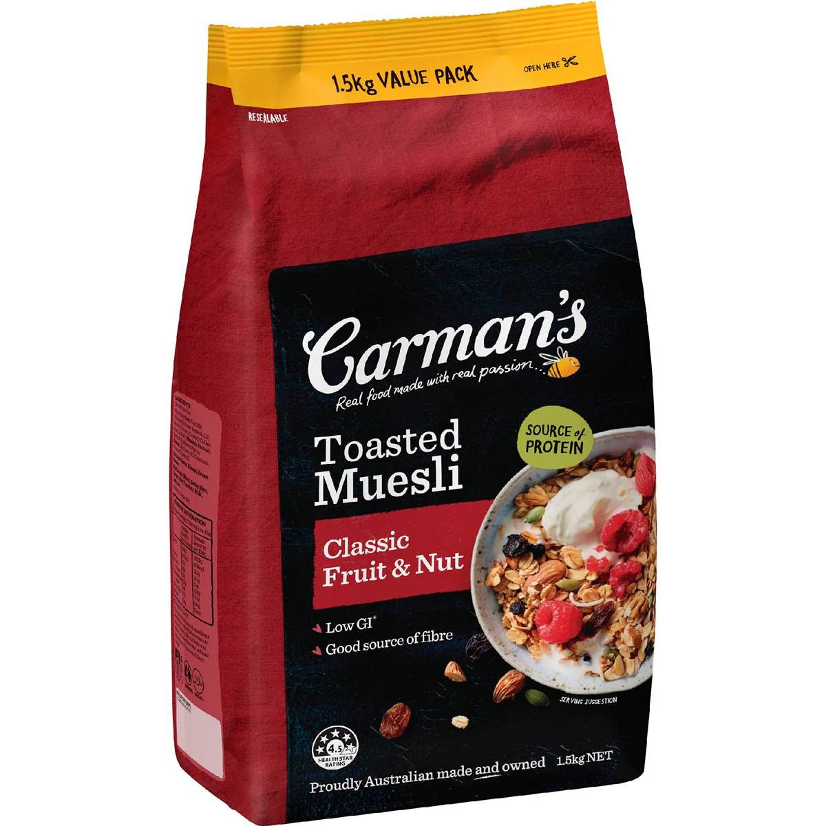 Toasted Muesli Classic Fruit & Nut | 1.5kg | Carman's | YG-009738-WW-940681