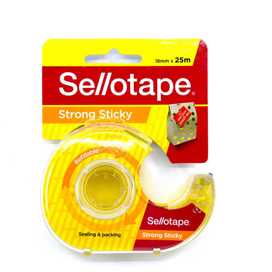 Sticky Tape Abs Dispenser 18mmx25m | Each | Sellotape | YG-112210-MC-979729