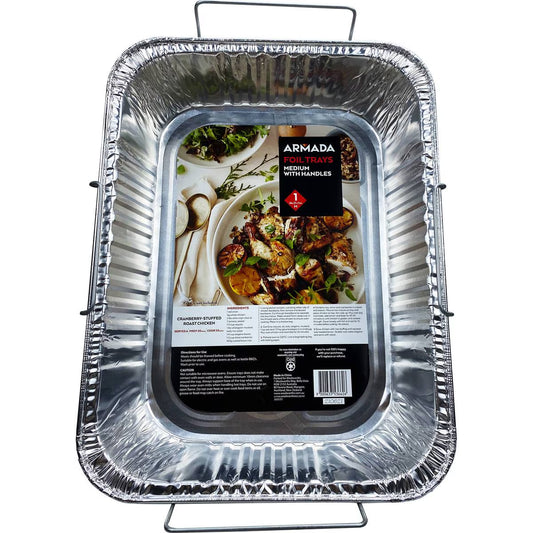 Medium Foil Roasting Tray With Handles | Each | Armada | YG-112206-MC-979327